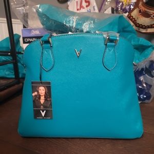Vanessa Williams Peacock Blue Satchel